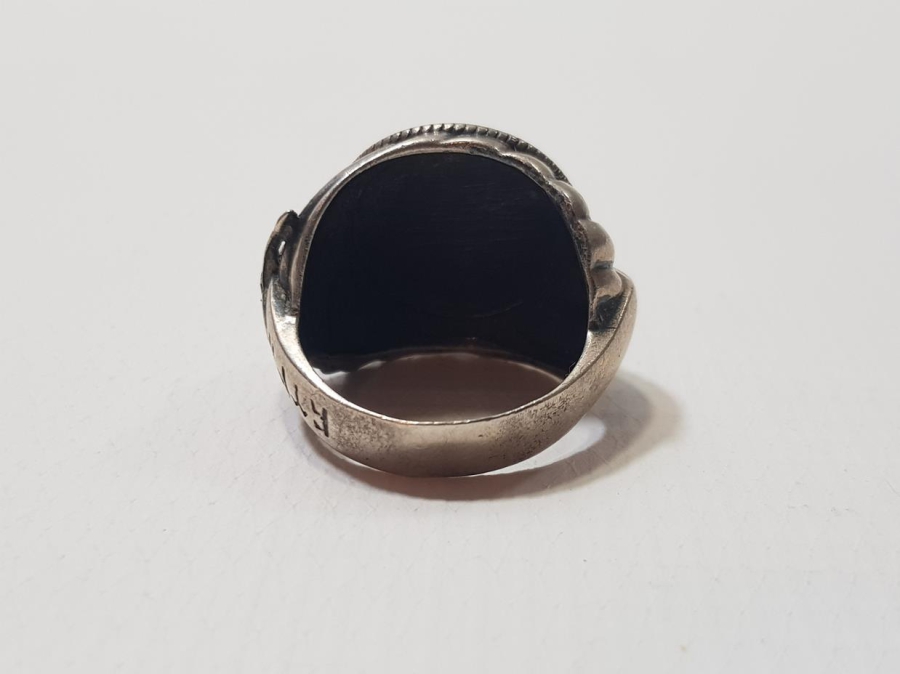 SARIK FORMLU OSMANLI TUĞRALI GÜMÜŞ YÜZÜK