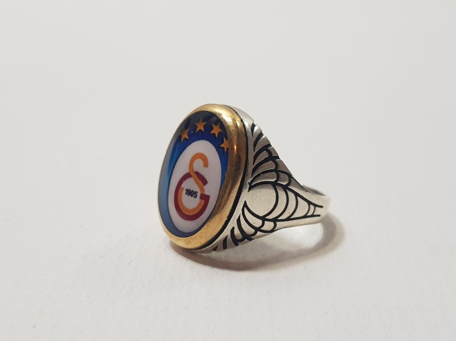 GALATASARAY TEMALI GÜMÜŞ YÜZÜK