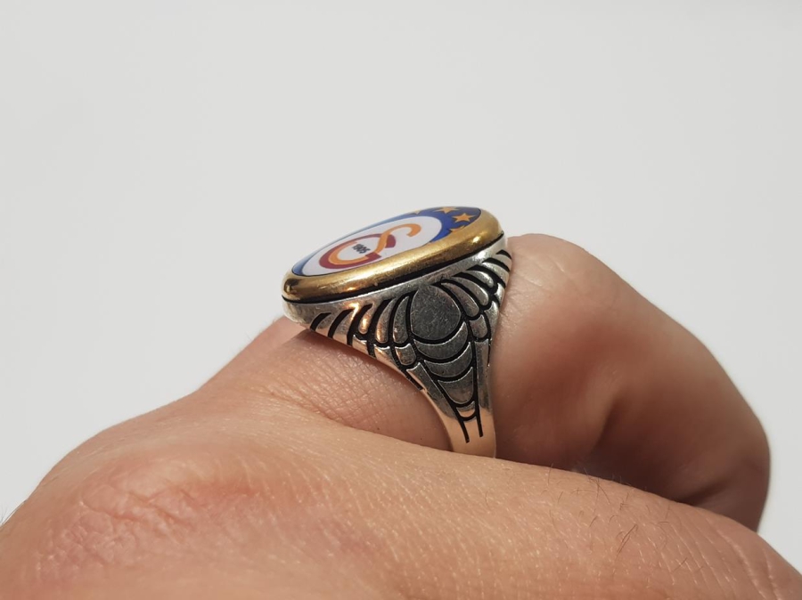 GALATASARAY TEMALI GÜMÜŞ YÜZÜK