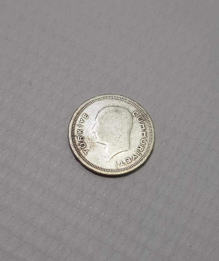 1937 GÜMÜŞ 25 KURUŞ
