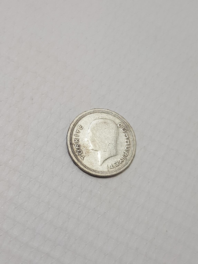 1937 GÜMÜŞ 25 KURUŞ