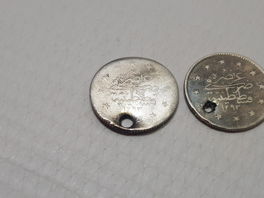 SULTAN ABDULHAMİT DÖNEMİ 3 ADET GÜMÜŞ 2 KURUŞ