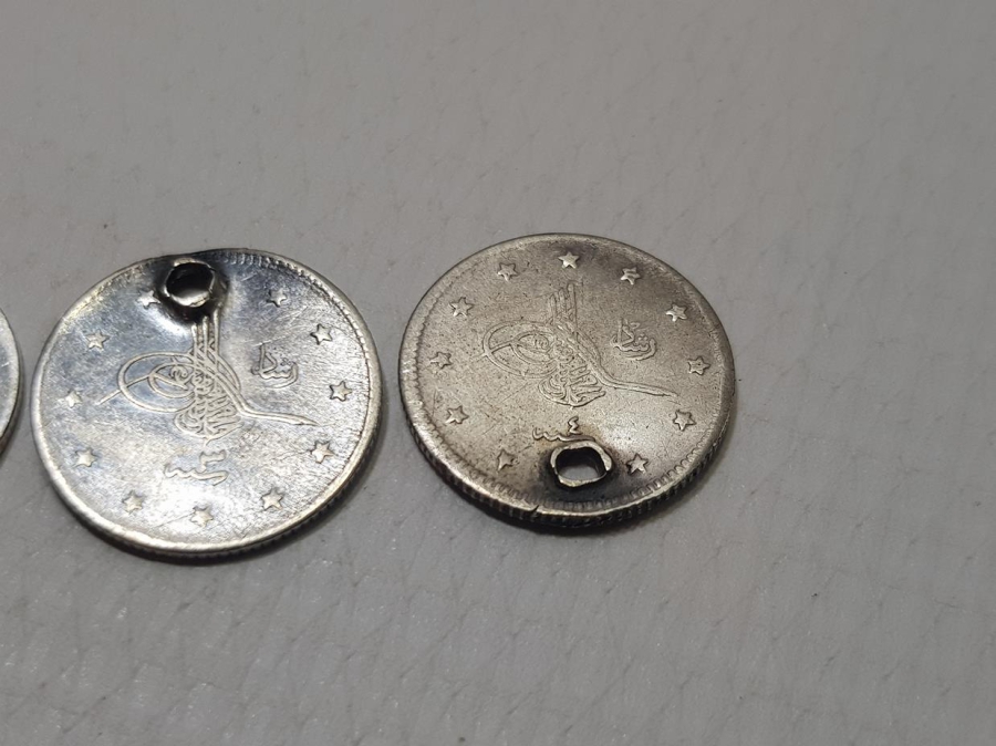 SULTAN MEHMED REŞAD DÖNEMİ 3 ADET GÜMÜŞ 2 KURUŞ