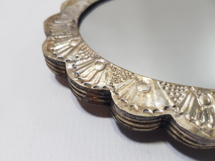 ANTİKA GÜMÜŞ GELİN AYNASI