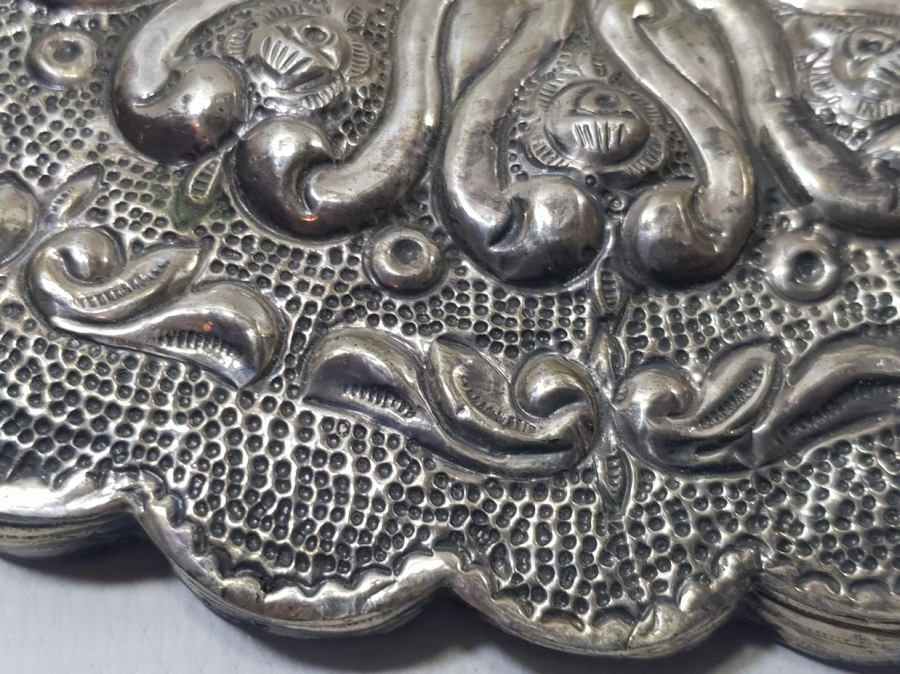 ANTİKA GÜMÜŞ GELİN AYNASI