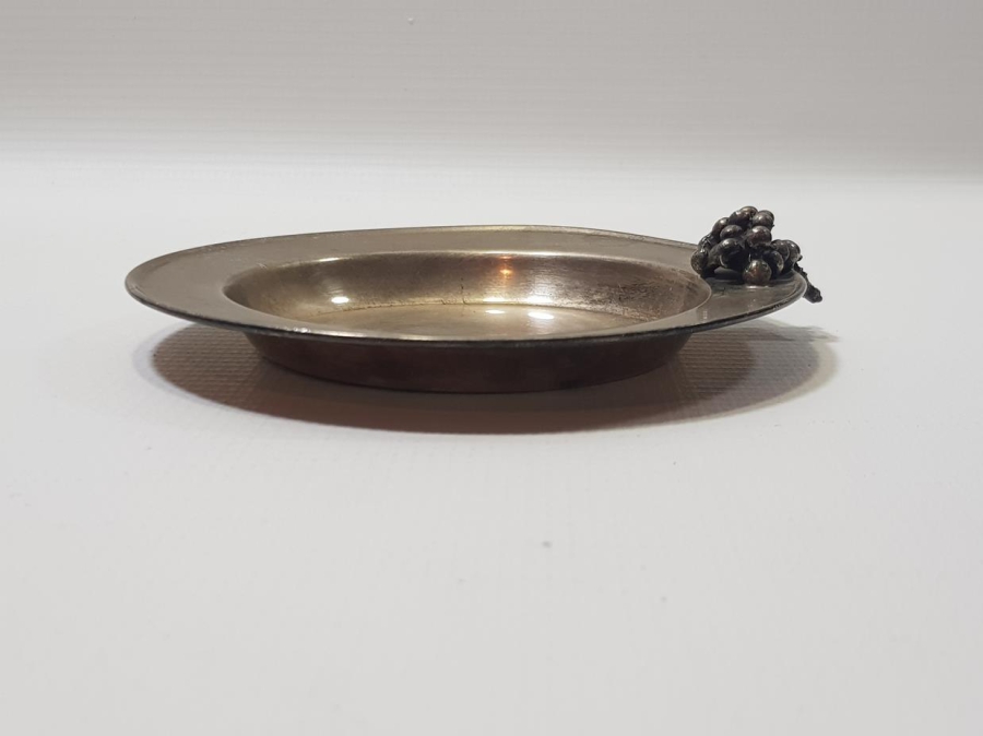 ÜZÜM SALKIMI APLİKELİ GÜMÜŞ ÇEREZLİK