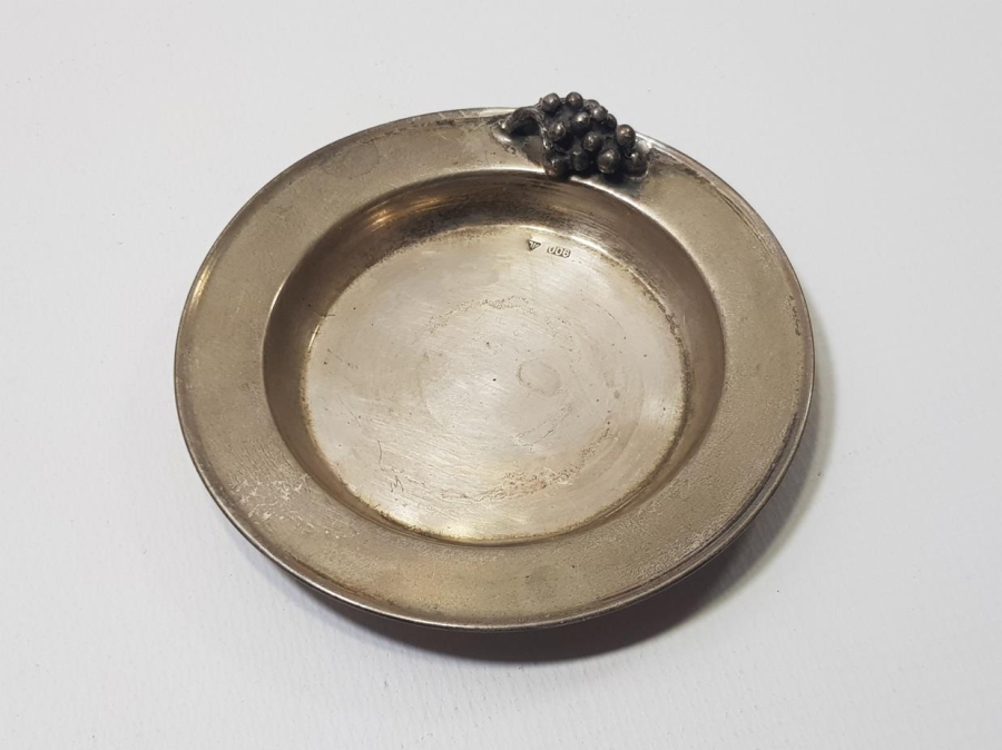 ÜZÜM SALKIMI APLİKELİ GÜMÜŞ ÇEREZLİK