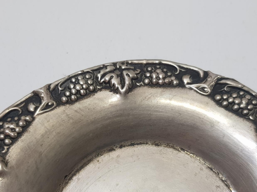 BİR ÇİFT GÜMÜŞ ÇAY TABAĞI