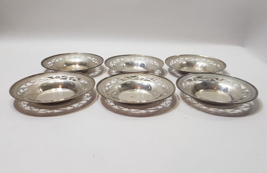ANTİKA GÜMÜŞ ÇAY TABAĞI SETİ