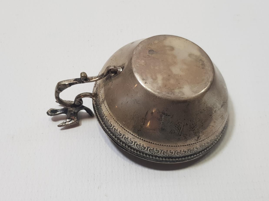 KUŞ APLİKELİ ANTİKA GÜMÜŞ ÇAMÇAK