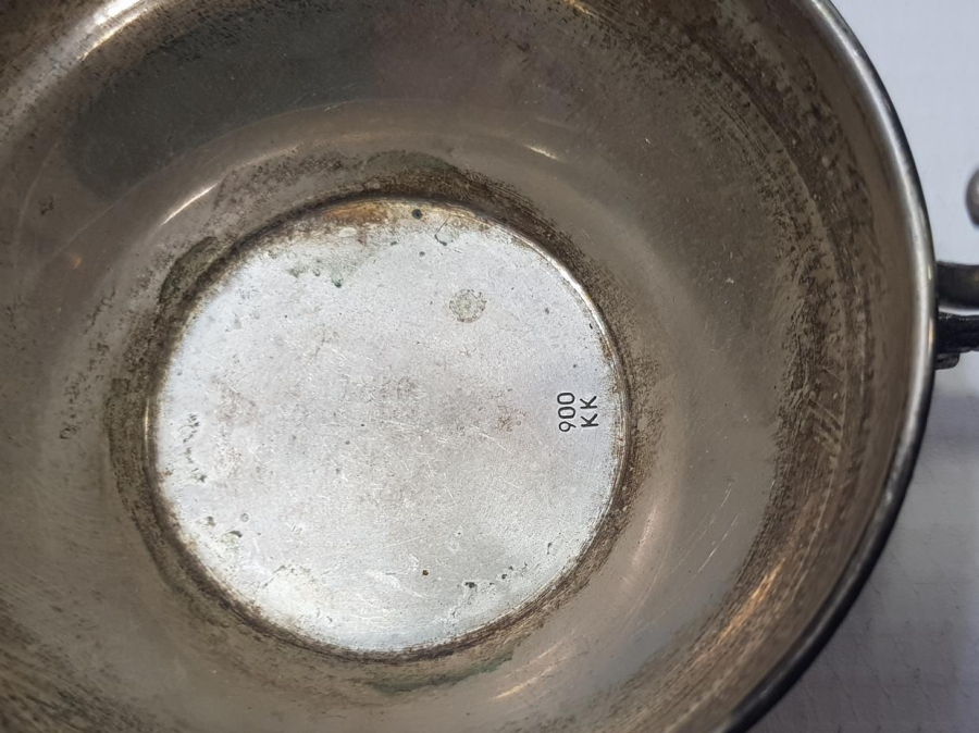 KUŞ APLİKELİ ANTİKA GÜMÜŞ ÇAMÇAK