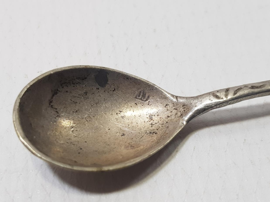 BİR ÇİFT GÜMÜŞ ÇAY KAŞIĞI