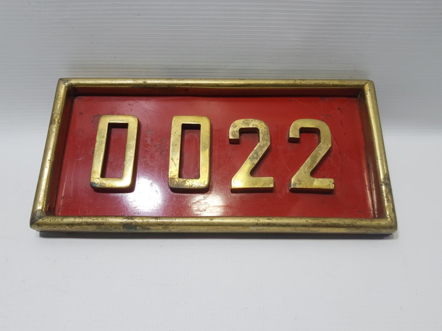 ANTİKA BAKAN MAKAM ARACI PLAKASI