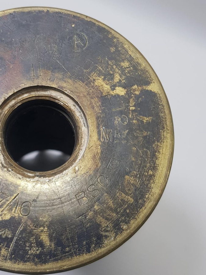 1. DÜNYA SAVAŞI TOP MERMİSİ KOVANINDAN YAPILMIŞ VAZO