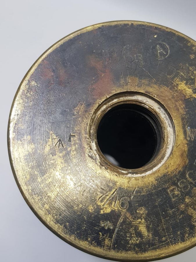 1. DÜNYA SAVAŞI TOP MERMİSİ KOVANINDAN YAPILMIŞ VAZO