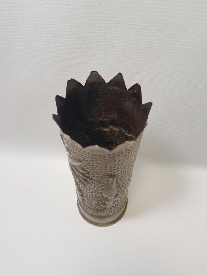 1. DÜNYA SAVAŞI TOP MERMİSİ KOVANINDAN YAPILMIŞ VAZO