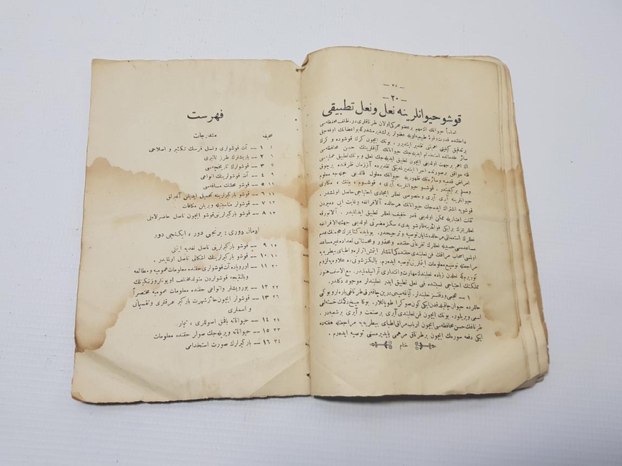 AT YARIŞLARIYLA İLGİLİ OSMANLICA KİTAP