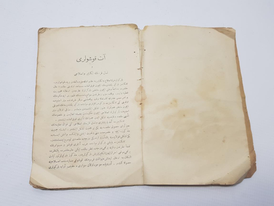 AT YARIŞLARIYLA İLGİLİ OSMANLICA KİTAP