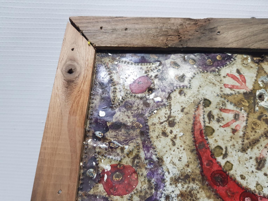 MEŞRUTİYET DÖNEMİ TÜRK BAYRAKLI SANDIK ÖNÜ SÜSÜ