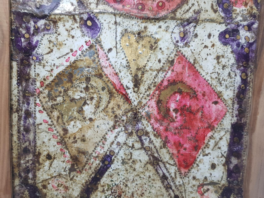 MEŞRUTİYET DÖNEMİ TÜRK BAYRAKLI SANDIK ÖNÜ SÜSÜ