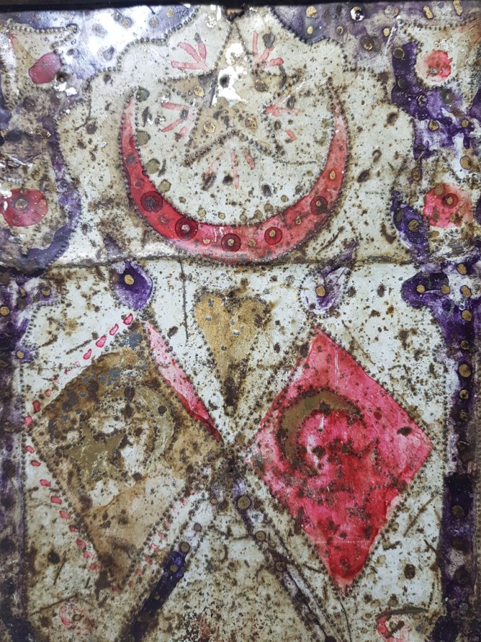 MEŞRUTİYET DÖNEMİ TÜRK BAYRAKLI SANDIK ÖNÜ SÜSÜ