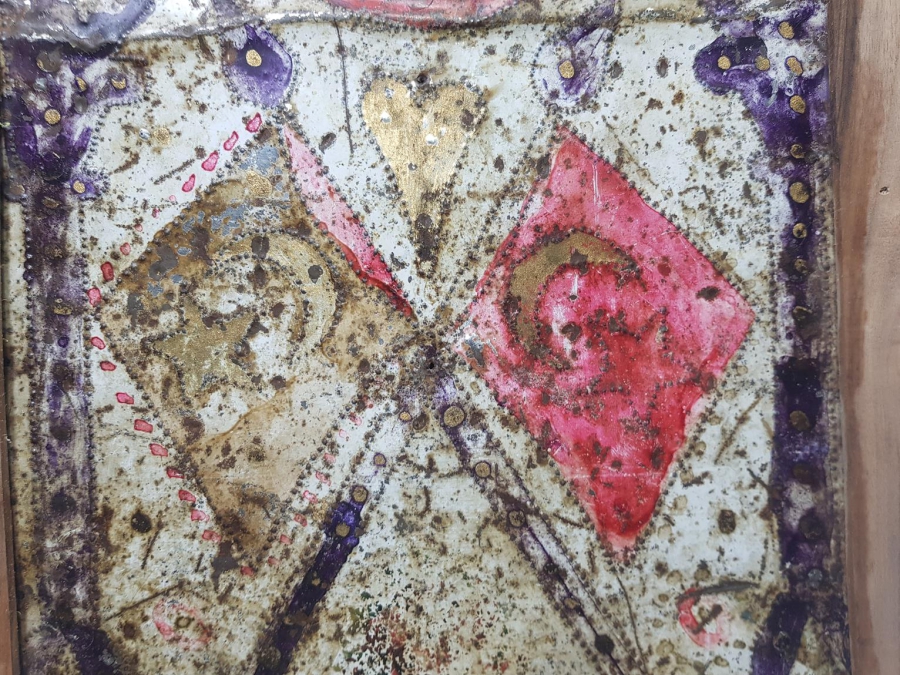 MEŞRUTİYET DÖNEMİ TÜRK BAYRAKLI SANDIK ÖNÜ SÜSÜ