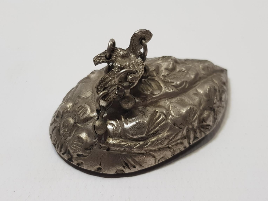 OSMANLI DÖNEMİ ÇOK NADİR DAMGALI VE KUŞ APLİKELİ TOPUK TAŞI ALETİ