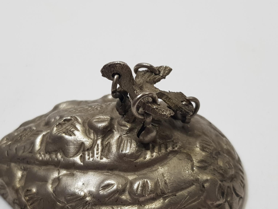 OSMANLI DÖNEMİ ÇOK NADİR DAMGALI VE KUŞ APLİKELİ TOPUK TAŞI ALETİ