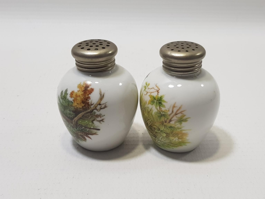 ANTİKA PORSELEN TUZLUK VE BAHARATLIK TAKIMI