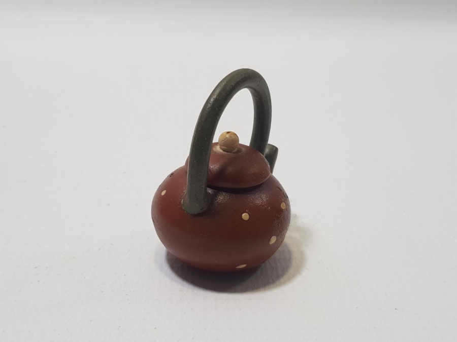 ANTİKA TERRACOTA MİNİ ÇAYDANLIK