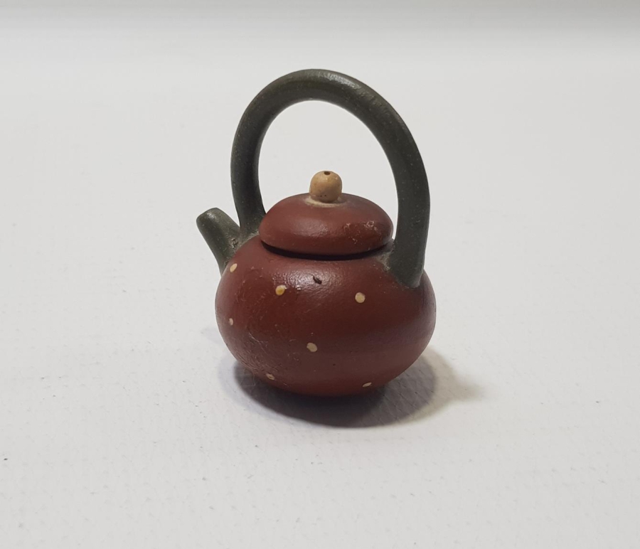 ANTİKA TERRACOTA MİNİ ÇAYDANLIK