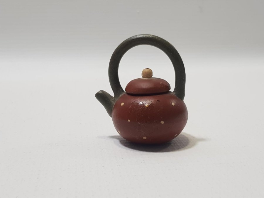 ANTİKA TERRACOTA MİNİ ÇAYDANLIK