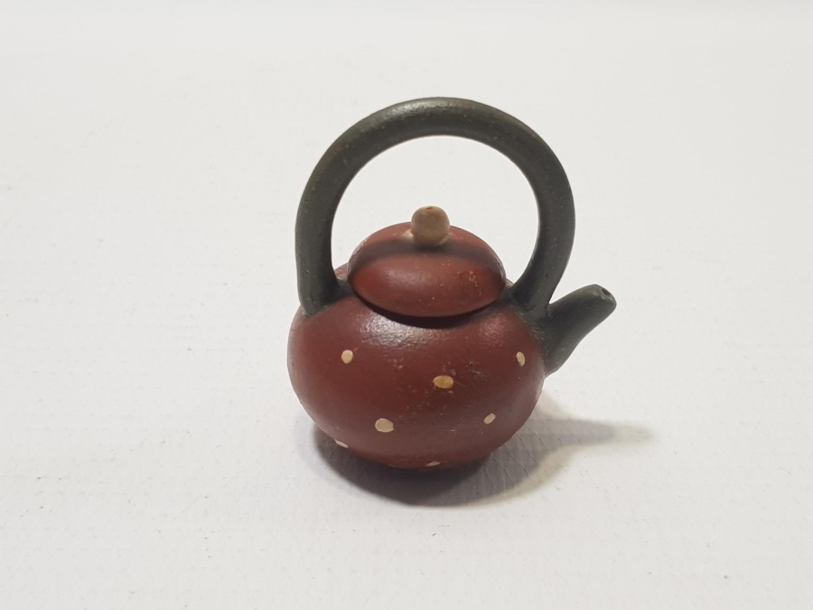 ANTİKA TERRACOTA MİNİ ÇAYDANLIK