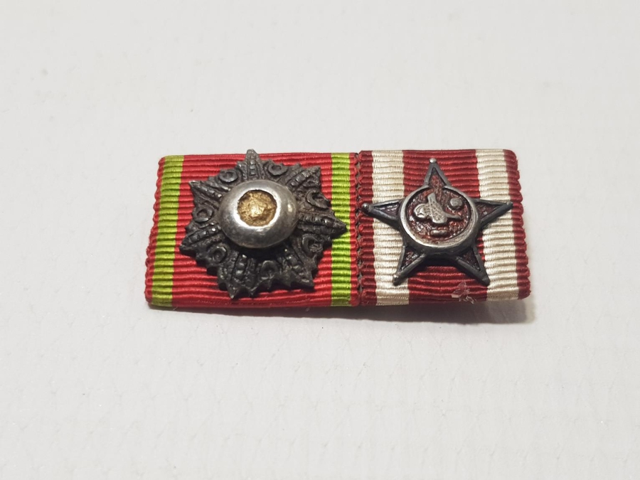 OSMANLI MECİDİ NİŞANI VE ÇANAKKALE MADALYALI ÇOK NADİR BAR