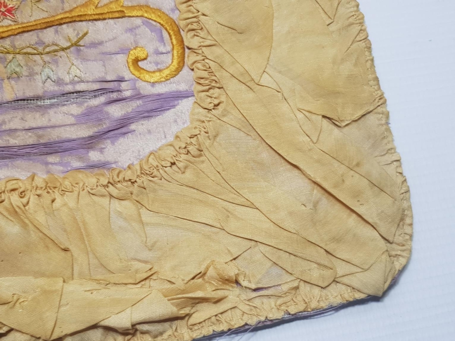 OSMANLI DÖNEMİ İZMİR RUM İŞİ EL İŞLEME İPEK PANO