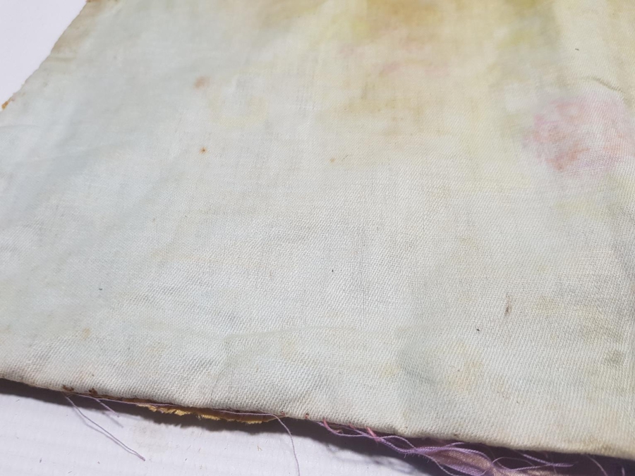 OSMANLI DÖNEMİ İZMİR RUM İŞİ EL İŞLEME İPEK PANO