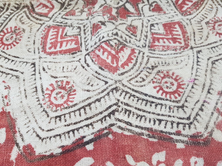 OSMANLI DÖNEMİ KIRKAĞAÇ BASKI KUMAŞ