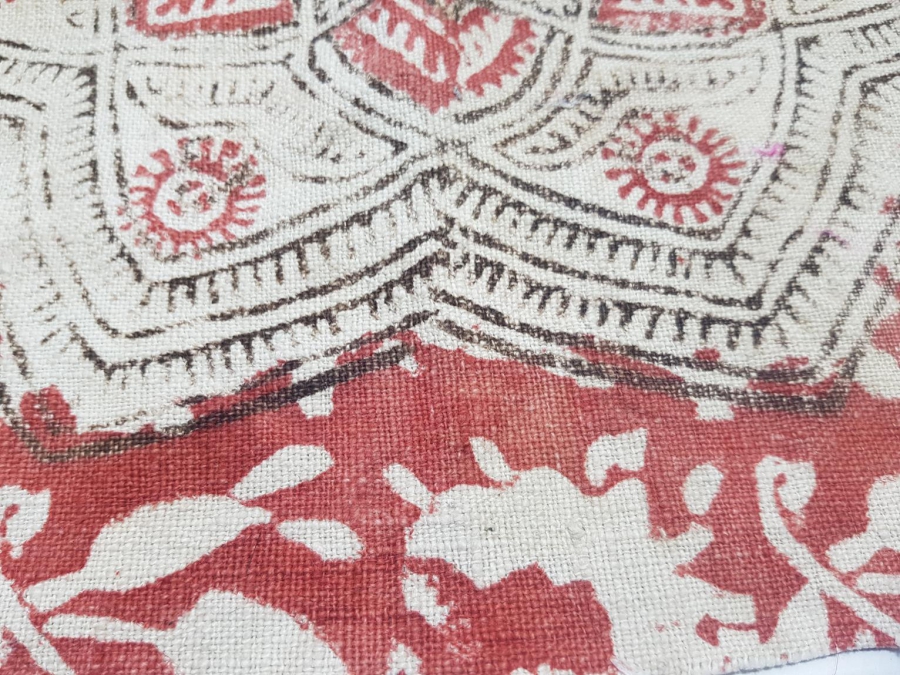 OSMANLI DÖNEMİ KIRKAĞAÇ BASKI KUMAŞ