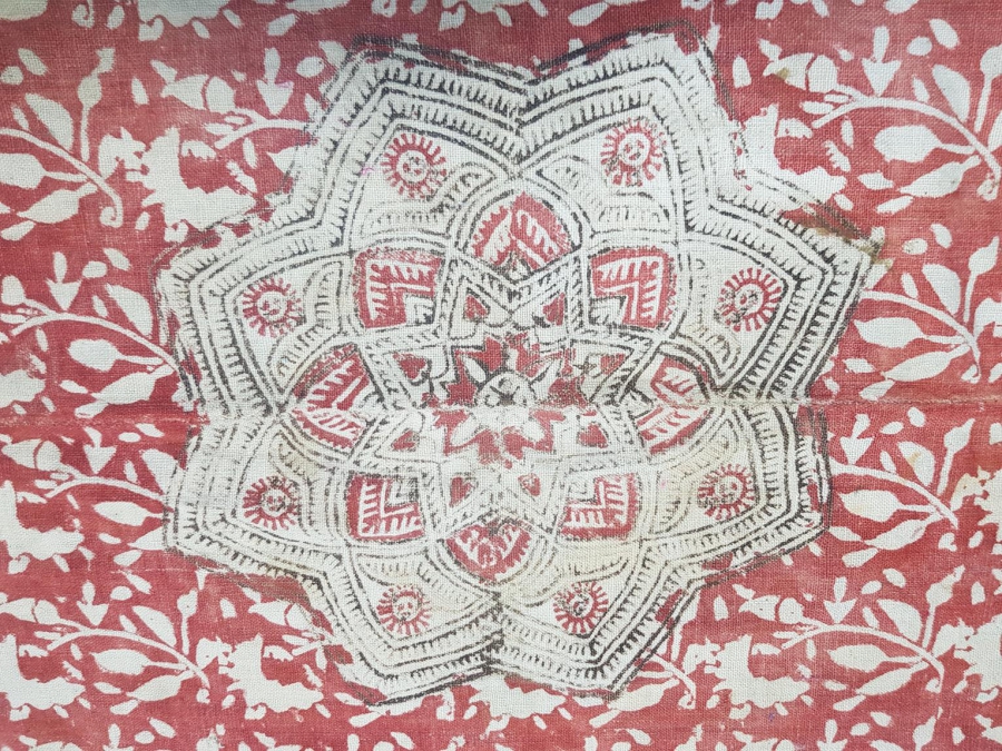 OSMANLI DÖNEMİ KIRKAĞAÇ BASKI KUMAŞ