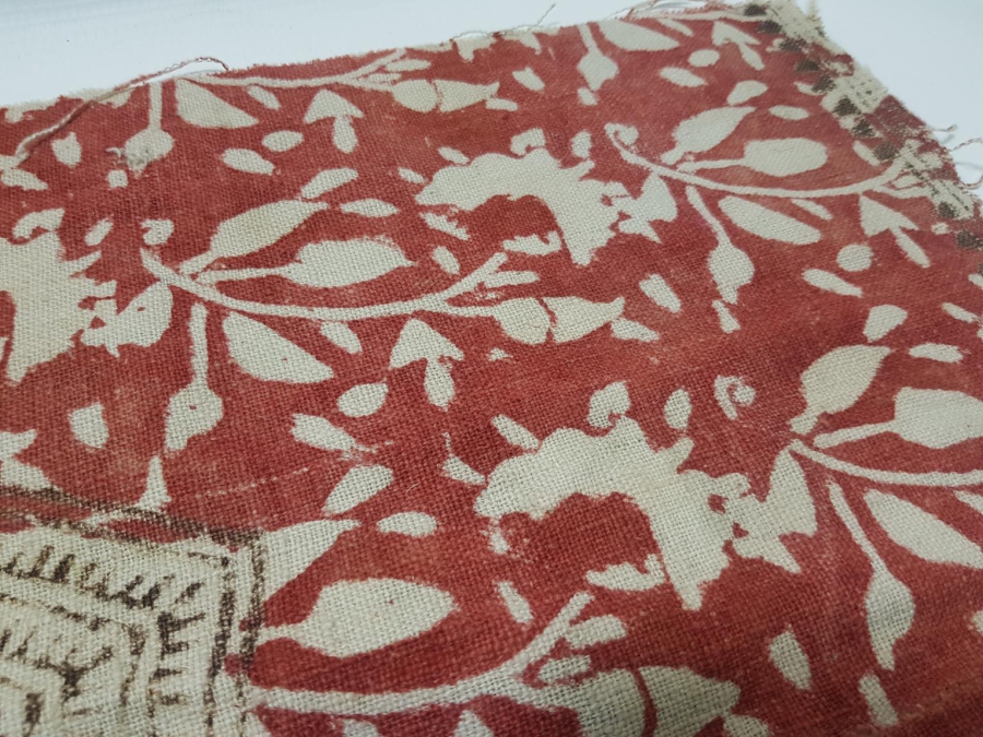 OSMANLI DÖNEMİ KIRKAĞAÇ BASKI KUMAŞ