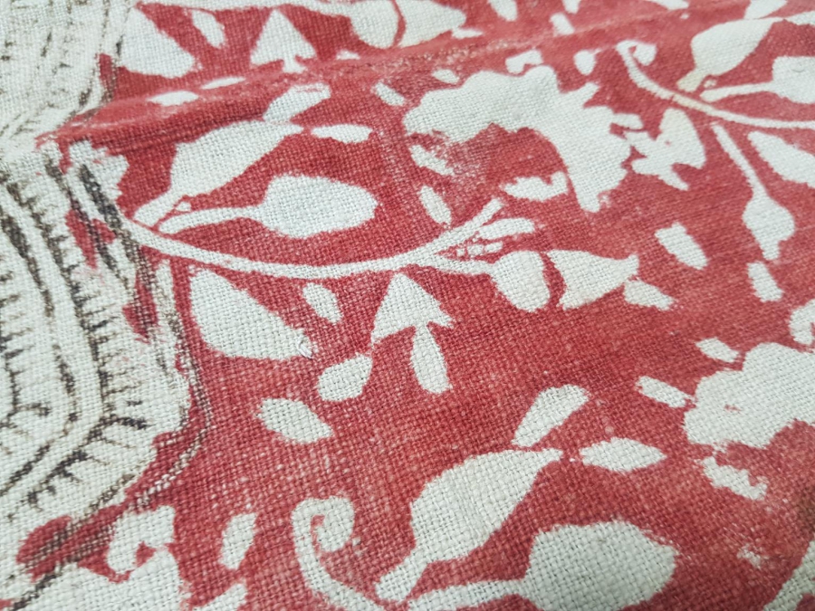 OSMANLI DÖNEMİ KIRKAĞAÇ BASKI KUMAŞ