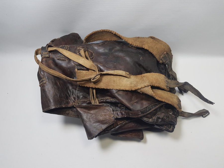 1. DÜNYA SAVAŞI ÇOK NADİR DERİ MOTORSİKLET ÇANTASI