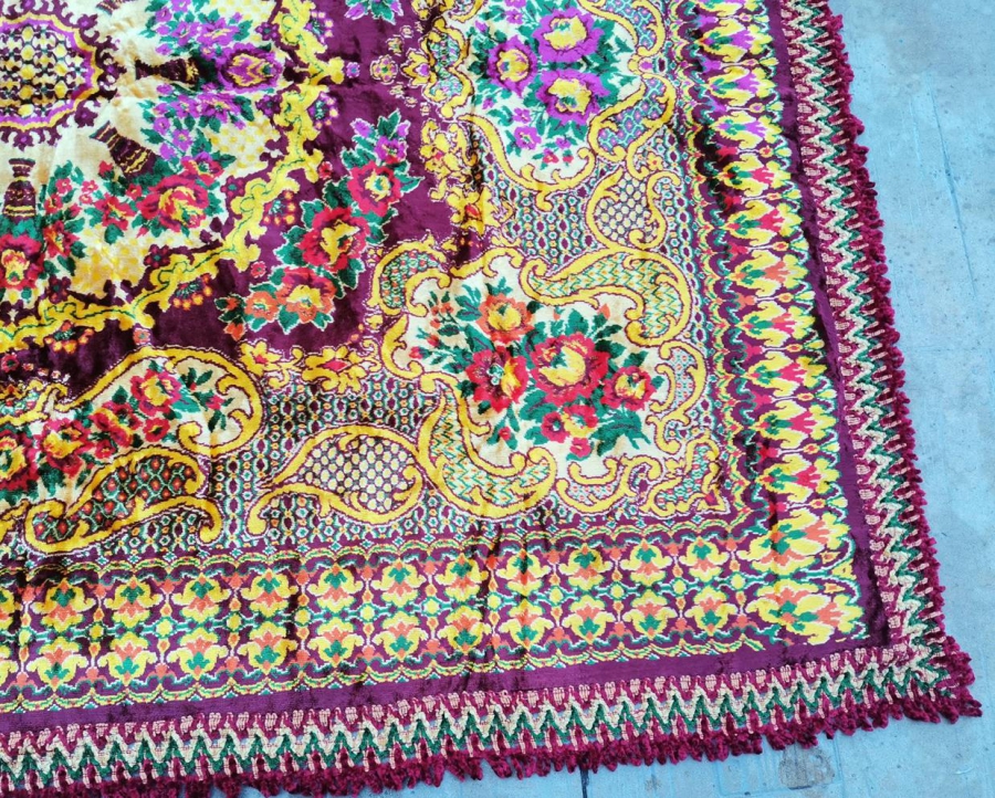 ANTİKA KADİFE YATAK ÖRTÜSÜ