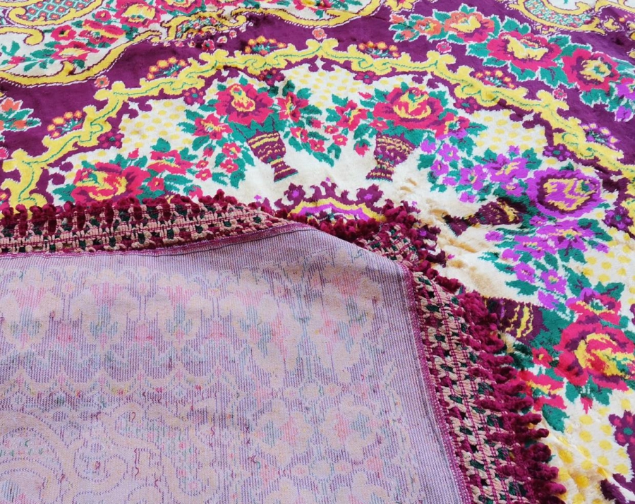 ANTİKA KADİFE YATAK ÖRTÜSÜ