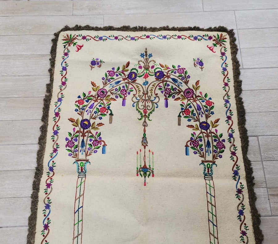 OSMANLI DÖNEMİ TEKKE İŞİ KEÇE SECCADE