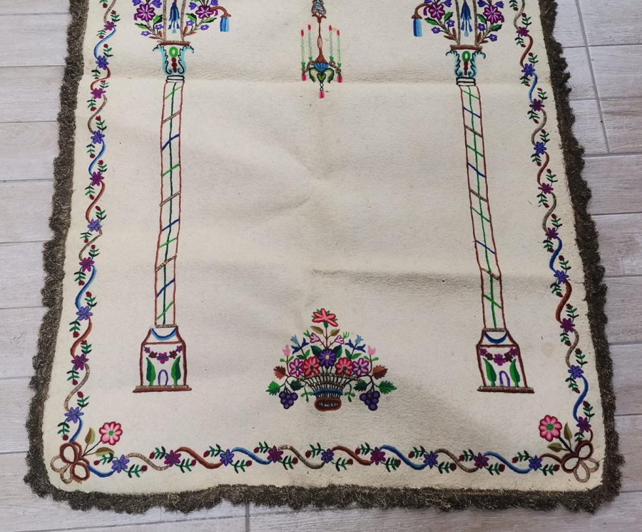 OSMANLI DÖNEMİ TEKKE İŞİ KEÇE SECCADE