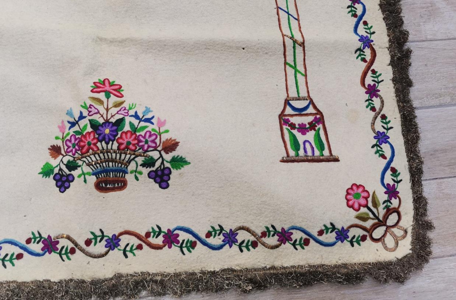 OSMANLI DÖNEMİ TEKKE İŞİ KEÇE SECCADE