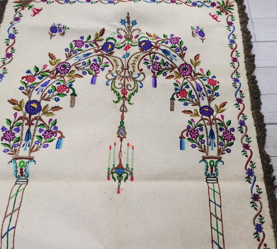 OSMANLI DÖNEMİ TEKKE İŞİ KEÇE SECCADE