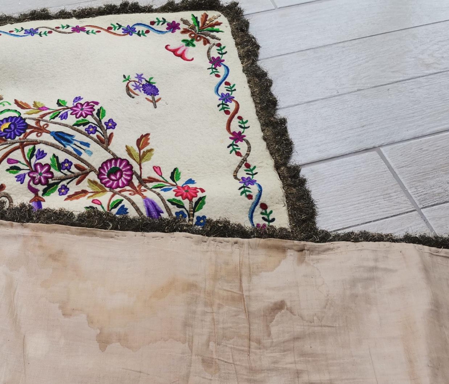 OSMANLI DÖNEMİ TEKKE İŞİ KEÇE SECCADE