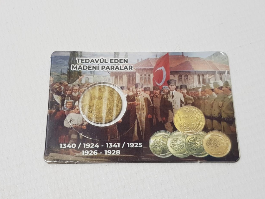 TÜRKİYE CUMHURİYETİNİN OSMANLICA YAZILI İLK PARASI - 100 PARA - NADİR